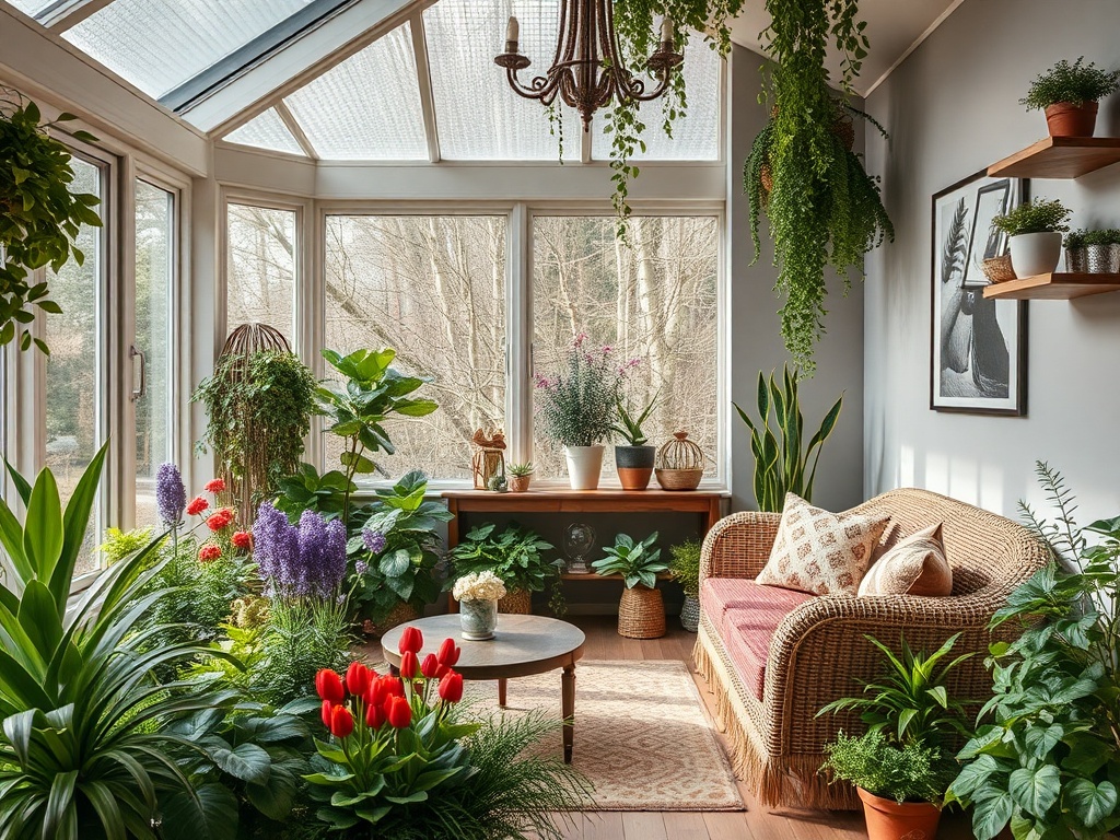 69dom.ru | Как сделать "комнату-зимний сад" с автоматическим поливом и светом